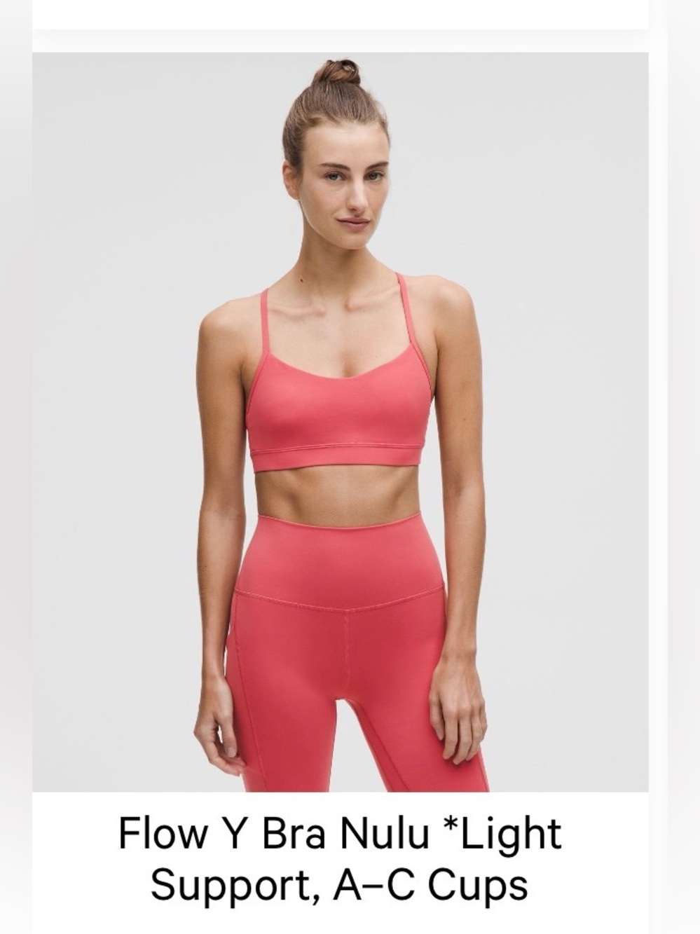 Lululemon Flow Y Light Support Sports Bra - great condition